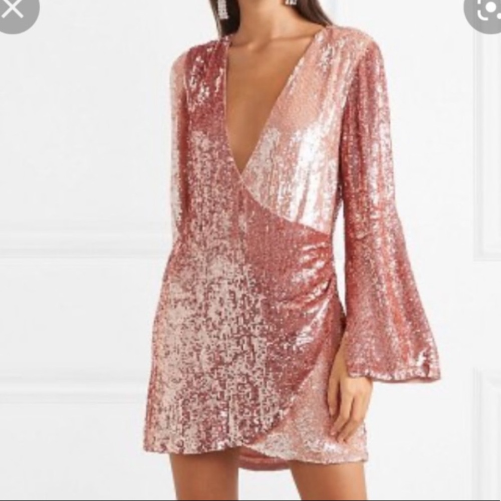 NWT - RETROFETE Christine Pink Sequin Dress
